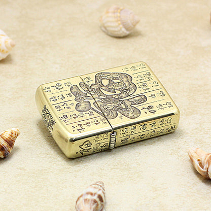 Zippo Armor Antique Brass '3D Hundred Blessings' - CC36