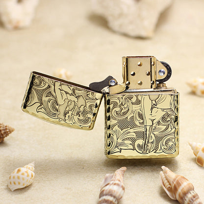 Zippo Armor Antique Brass 'Baroque Lady' - CC21