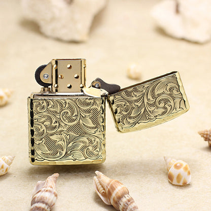 Zippo Armor Antique Brass 'Baroque Lady' - CC21