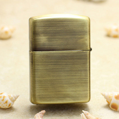 Zippo Armor Antique Brass Deep Carved Double Dragon Relief - CC126