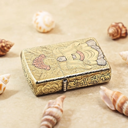 Zippo Armor Antique Brass 'Dragon Emperor Fifth Lord' - CC41