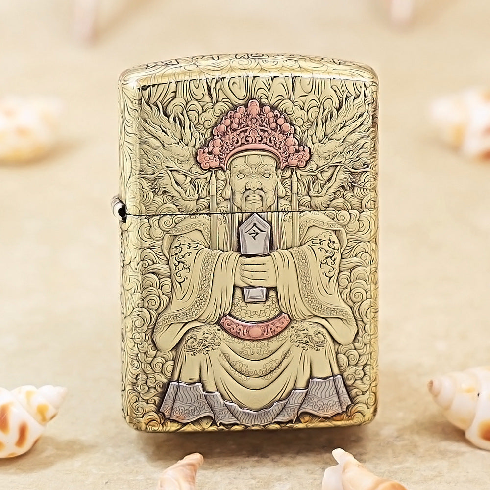 Zippo Armor Antique Brass 'Dragon Emperor Fifth Lord' - CC41