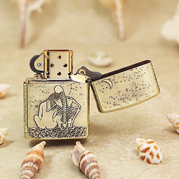 Zippo Armor Antique Brass 'Eternal Embrace' - CC23