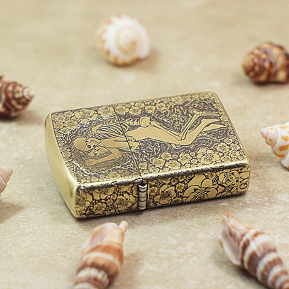 Zippo Armor Antique Brass 'Eternal Embrace' - CC23