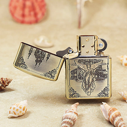 Zippo Armor Antique Brass 'Guardian Angel' - CC08