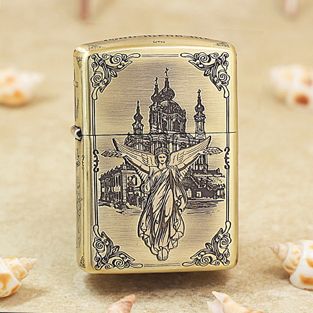 Zippo Armor Antique Brass 'Guardian Angel' - CC08
