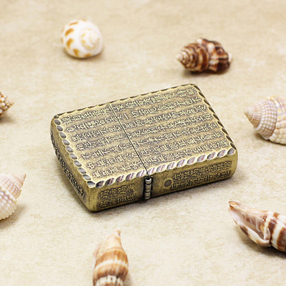 Zippo Armor Antique Brass 'Heart Sutra' - DS134