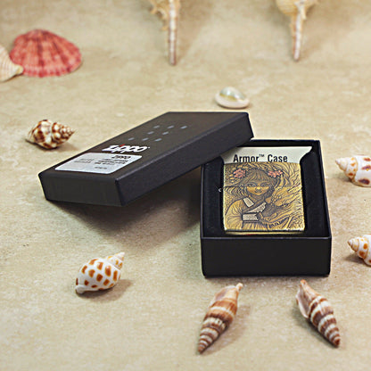 Zippo Heavy-duty Vintage Bronze Little Serpent Maiden - CC64