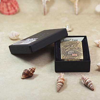 Zippo Armor Antique Brass Majestic Great Wall - CC86