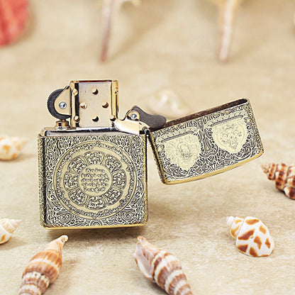 Zippo Armor Antique Brass Nine Palaces Eight Trigrams - CC100