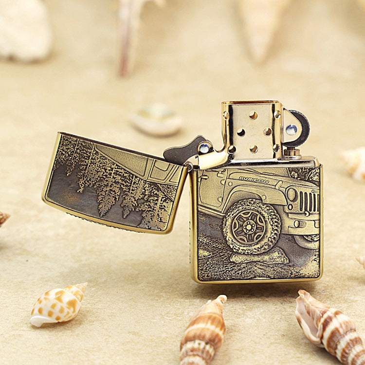 Zippo Armor Antique Brass 'Rubicon Forest Trail' - CC38