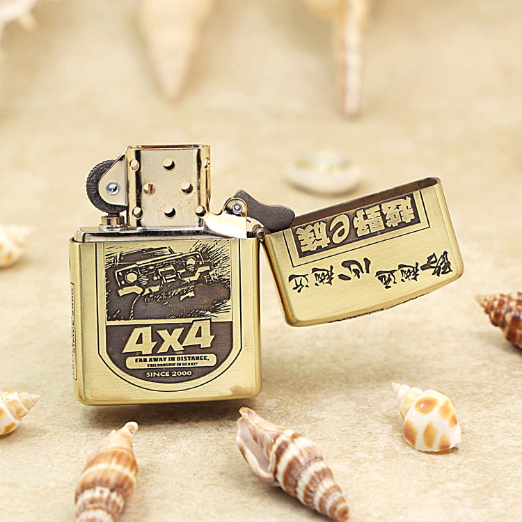 Zippo Armor Antique Brass 'Rubicon Forest Trail' - CC38