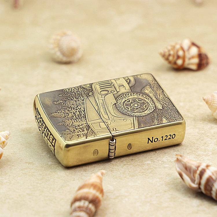 Zippo Armor Antique Brass 'Rubicon Forest Trail' - CC38