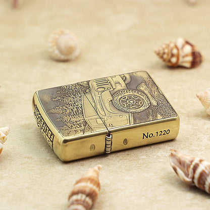 Zippo Armor Antique Brass 'Rubicon Forest Trail' - CC38