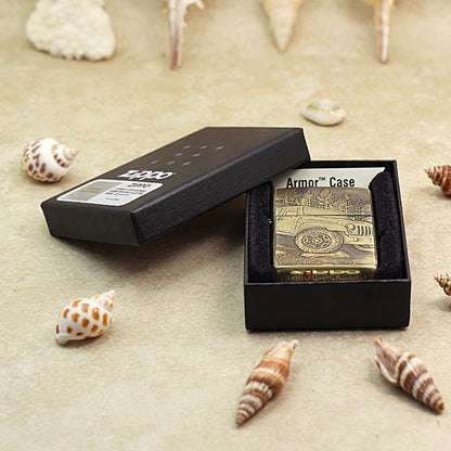 Zippo Armor Antique Brass 'Rubicon Forest Trail' - CC38