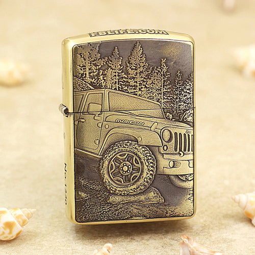Zippo Armor Antique Brass 'Rubicon Forest Trail' - CC38