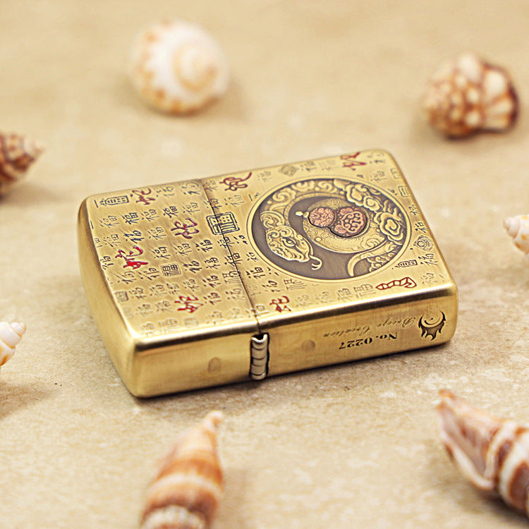 Zippo Armor Antique Brass 'Year of the Snake' - CC22