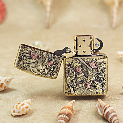 Zippo Armor Antique Brass Zhenwu Emperor - CC66