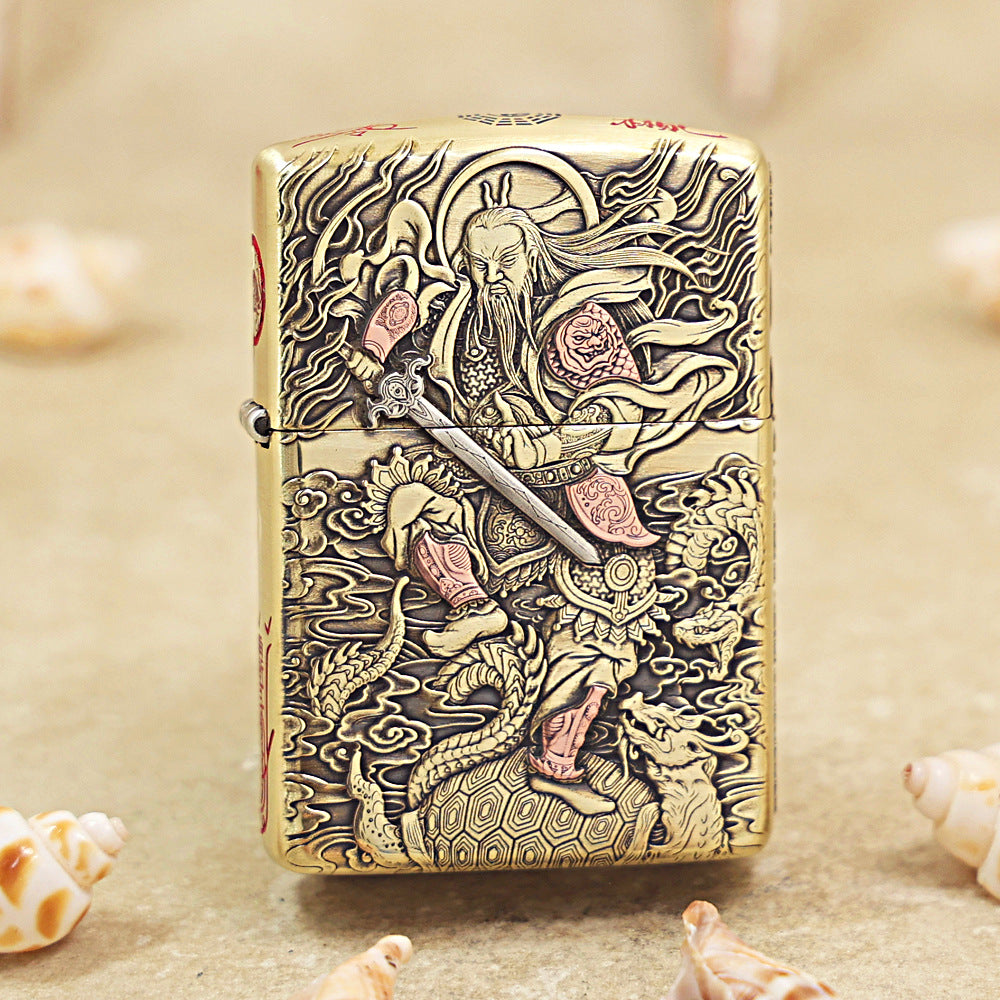 Zippo Armor Antique Brass Zhenwu Emperor - CC66