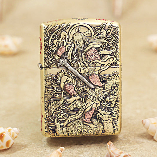 Zippo Armor Antique Brass Zhenwu Emperor - CC66