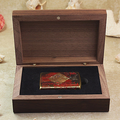 Zippo Armor Antique Brass Zhong Kui Exorcist - CC85