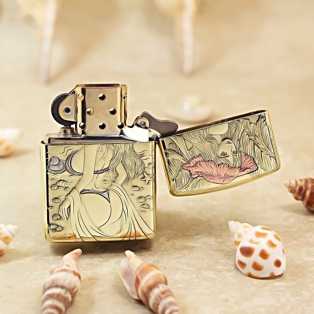 Zippo Armor High Polish Brass Beach Beauty - CC47