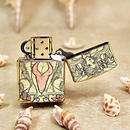 Zippo Armor High Polish Brass 'Casino Dealer' - CC16