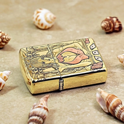 Zippo Armor High Polish Brass 'Casino Dealer' - CC16