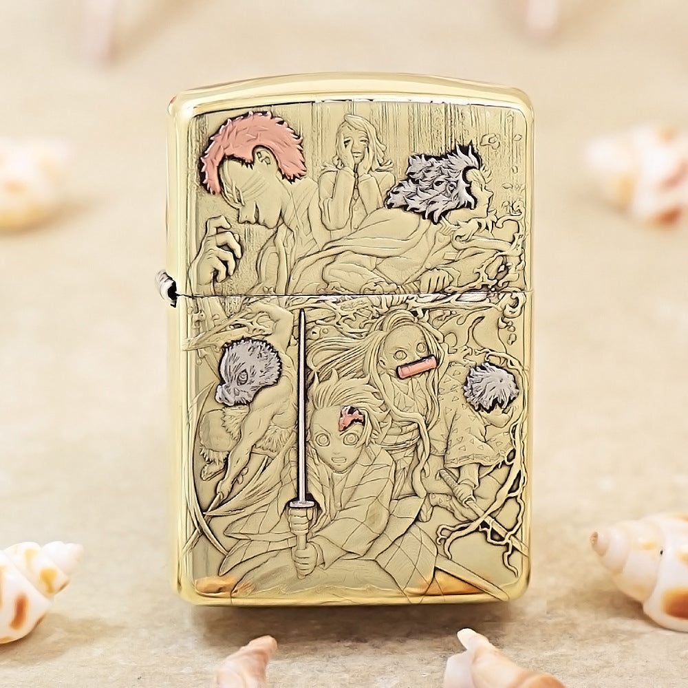 Zippo Armor High Polish Brass 'Demon Slayer Corps' - CC42