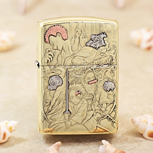 Zippo Armor High Polish Brass 'Demon Slayer Corps' - CC42
