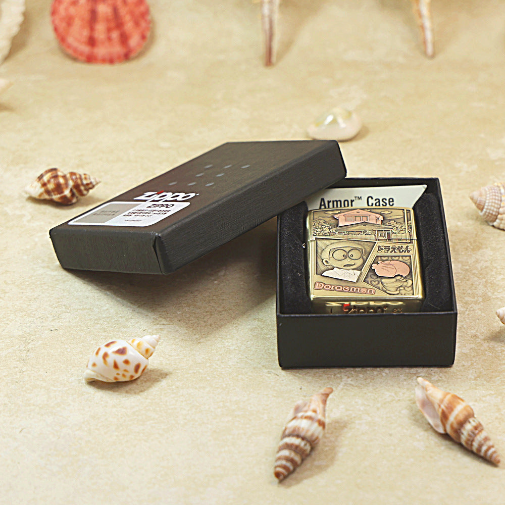 Zippo Armor High Polish Brass 'Doraemon & Nobita' - CC26