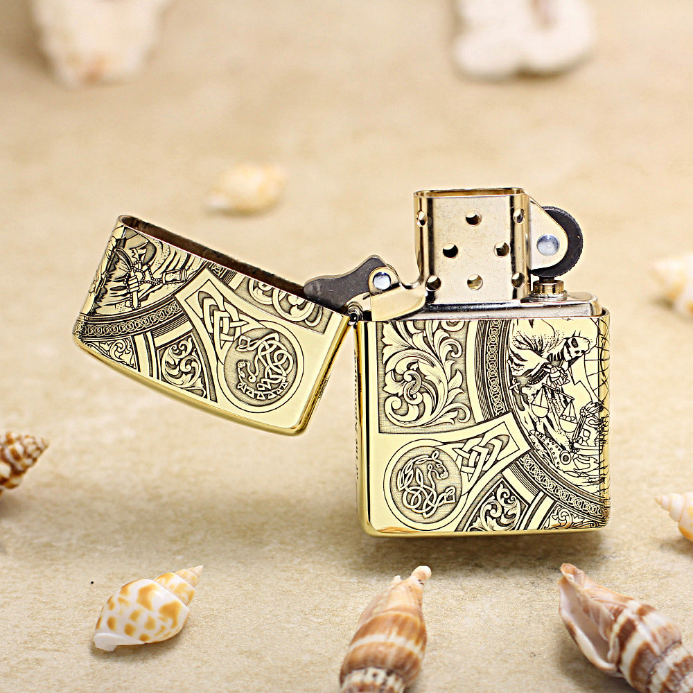 Zippo Armor High Polish Brass Four Horsemen of Apocalypse - CC60