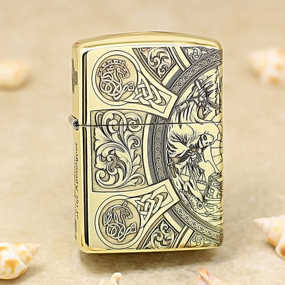 Zippo Armor High Polish Brass Four Horsemen of Apocalypse - CC60