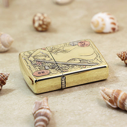 Zippo Armor High Polish Brass Geisha Katana - CC62