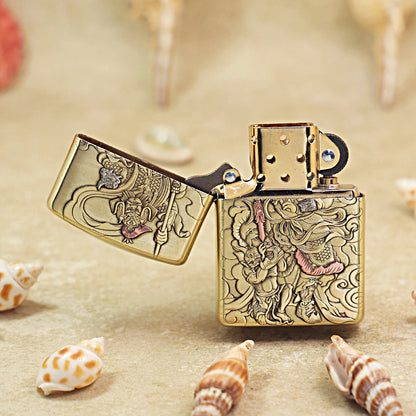 Zippo Armor High Polish Brass Imperial Door God - CC67