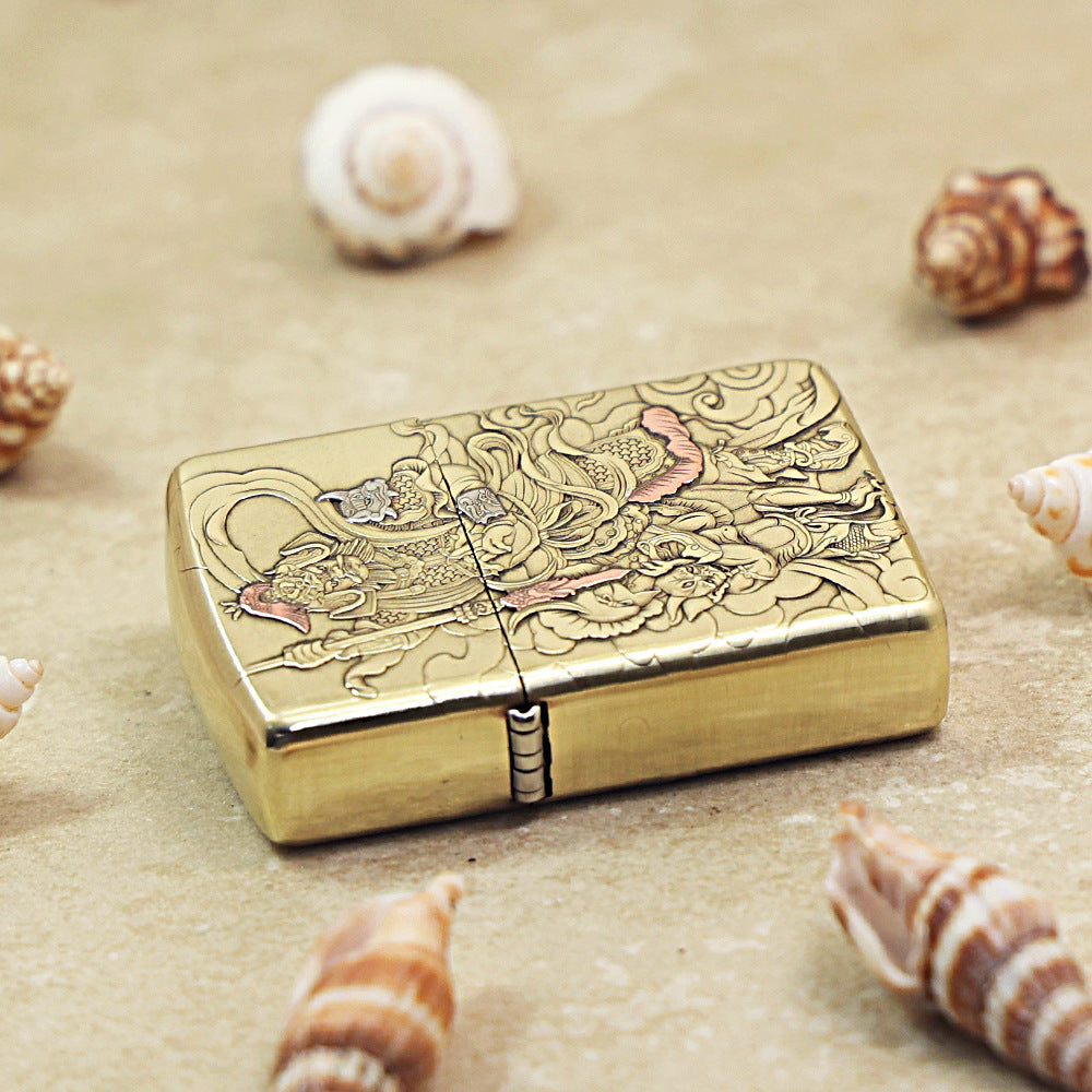 Zippo Armor High Polish Brass Imperial Door God - CC67