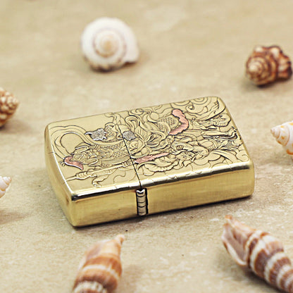 Zippo Armor High Polish Brass Imperial Door God - CC67