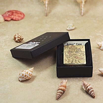 Zippo Armor High Polish Brass Imperial Door God - CC67
