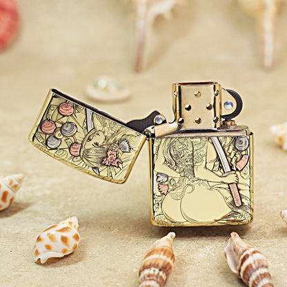 Zippo Armor High Polish Brass 'Katana Ronin' - CC04