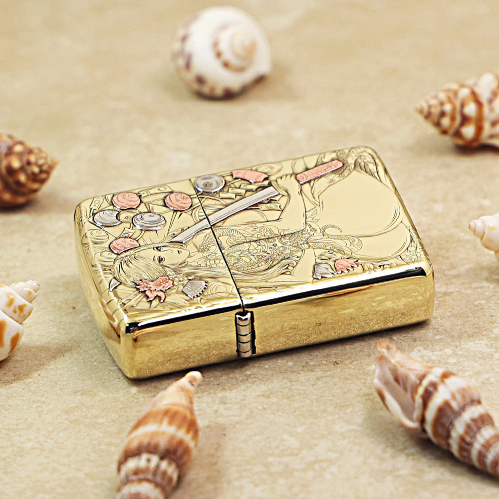 Zippo Armor High Polish Brass 'Katana Ronin' - CC04