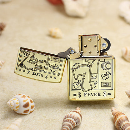 Zippo Armor High Polish Brass 'Lucky 777 Slot Fever' - CC35