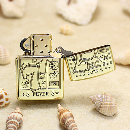 Zippo Armor High Polish Brass 'Lucky 777 Slot Fever' - CC35