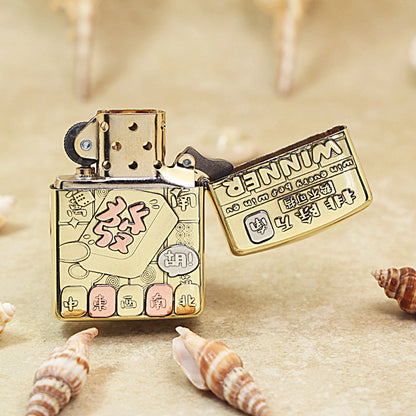 Zippo Armor High Polish Brass 'Mahjong Winner' - CC24