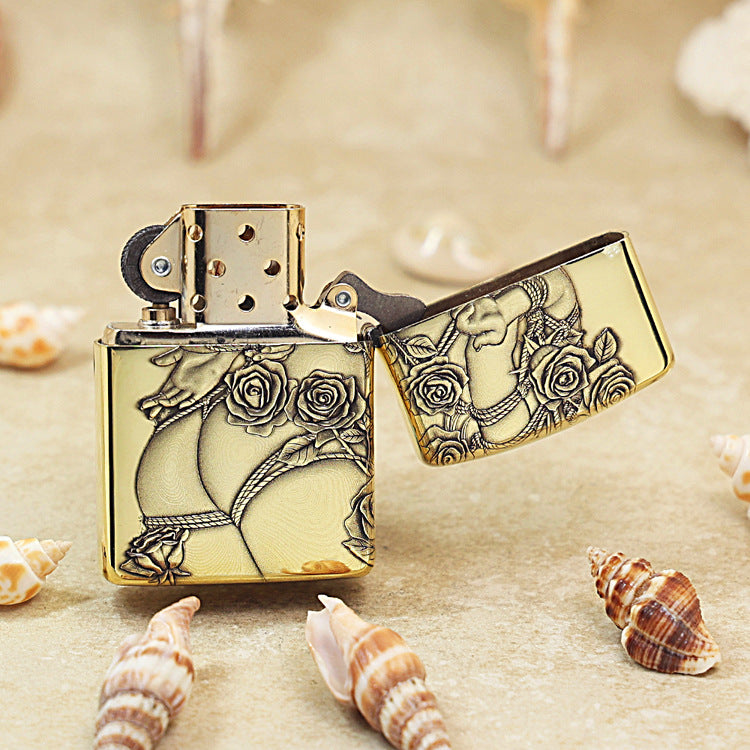 Zippo Armor High Polish Brass Rose Fetters - CC84
