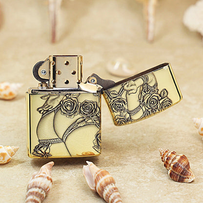 Zippo Armor High Polish Brass Rose Fetters - CC84