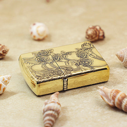 Zippo Armor High Polish Brass Rose Fetters - CC84