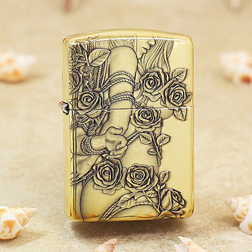 Zippo Armor High Polish Brass Rose Fetters - CC84