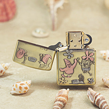 Zippo Armor High Polish Brass 'SpongeBob and Friends' - CC19