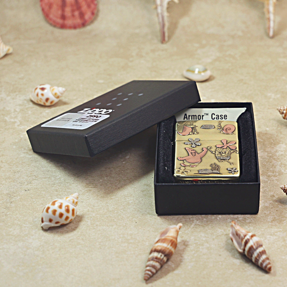Zippo Armor High Polish Brass 'SpongeBob and Friends' - CC19