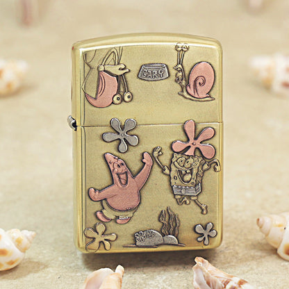 Zippo Armor High Polish Brass 'SpongeBob and Friends' - CC19
